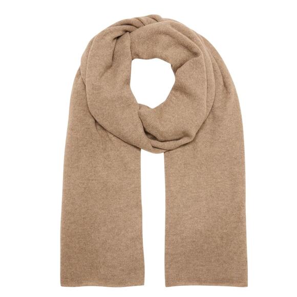 Lisa Yang Paris Scarf 100% Cashmere Mole Shawl Marled Dark Taupe Brown 75x205cm - Picture 11 of 11